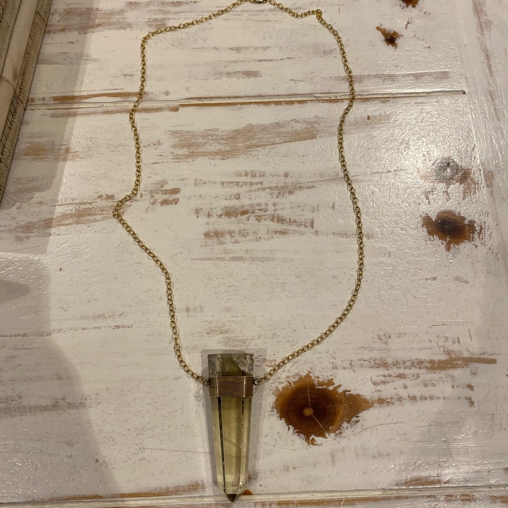 Large Crystal Statement Necklace - image 2